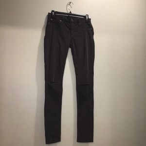 Hudson Black Midrise Nico Super Skinny Jeans